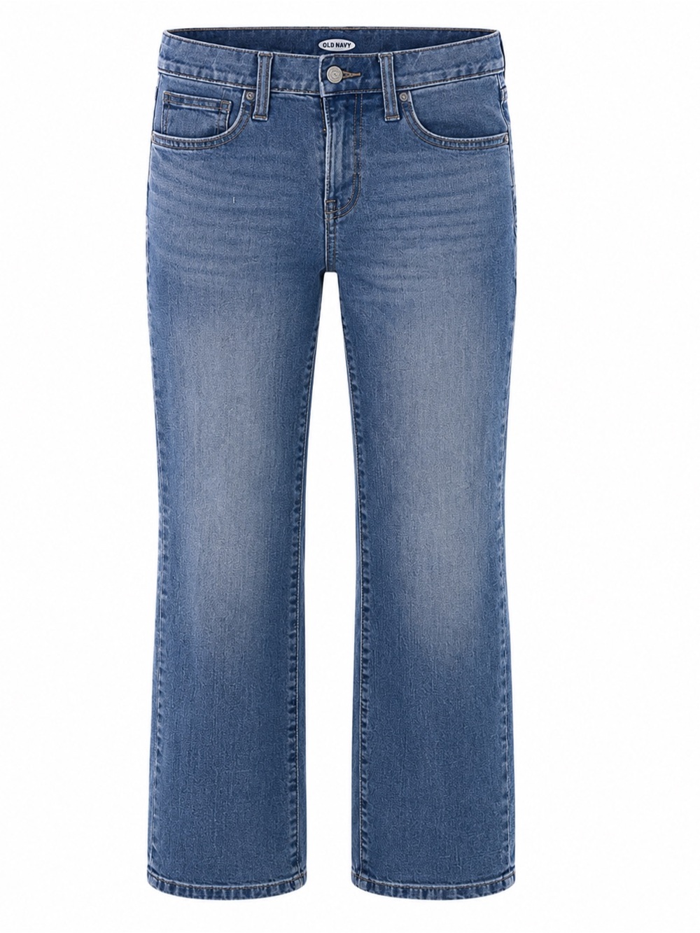 Old Navy Boys Boot-Cut Built-In Tough Slim Jeans Medium Wash Denim 10 Slim